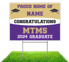 Load image into Gallery viewer, Monroe Township MIDDLE SCHOOL Grad Sign
