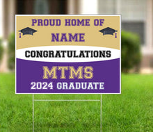 Load image into Gallery viewer, Monroe Township MIDDLE SCHOOL Grad Sign
