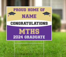 Load image into Gallery viewer, Monroe Township HIGH SCHOOL Grad Sign
